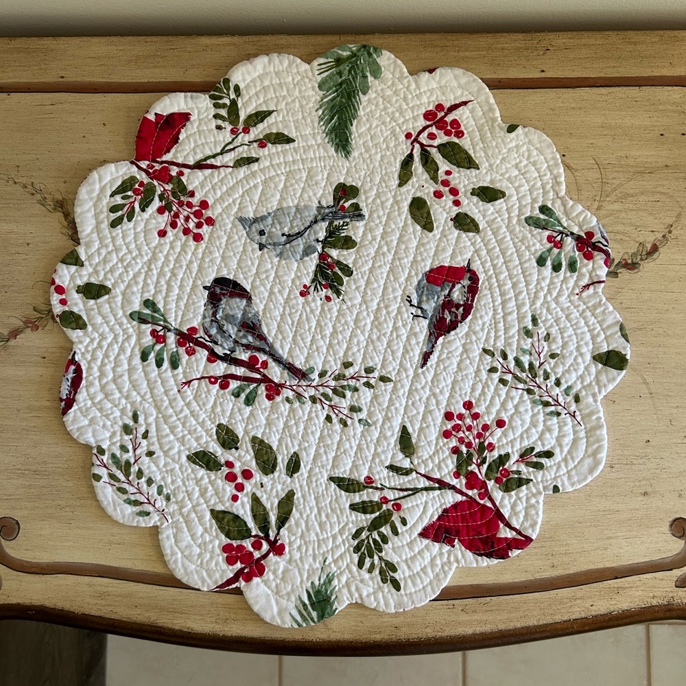 Tag Living by C&F Home Spring Birds Round Reversible Placemat